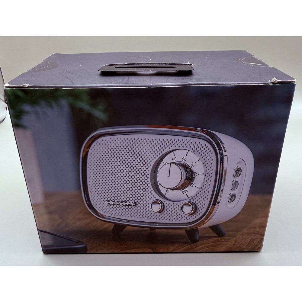 Crosley CR3039A-WH Rondo Bluetooth Speaker White Retro Radio New Unopened